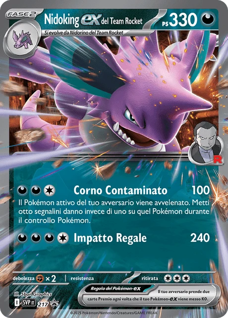 Nidoking-ex del Team Rocket – Reverse Holo · Team Rocket