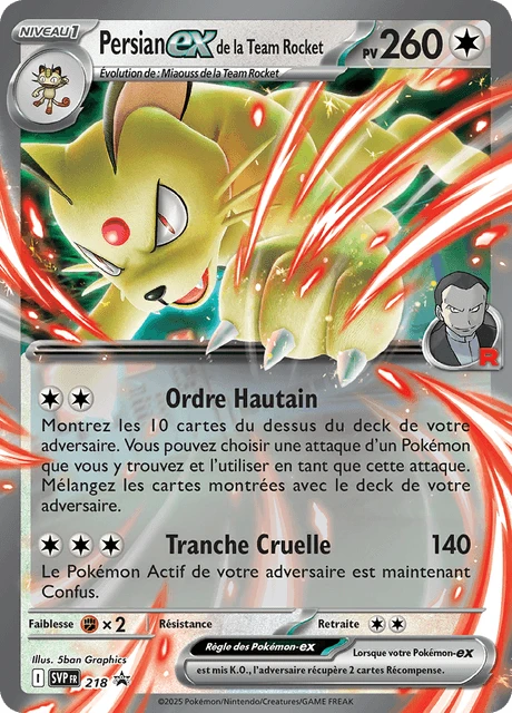 Persian-ex de la Team Rocket – Reverse Holo · Team Rocket