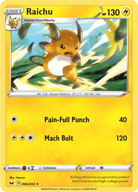 Raichu – Reverse Holo