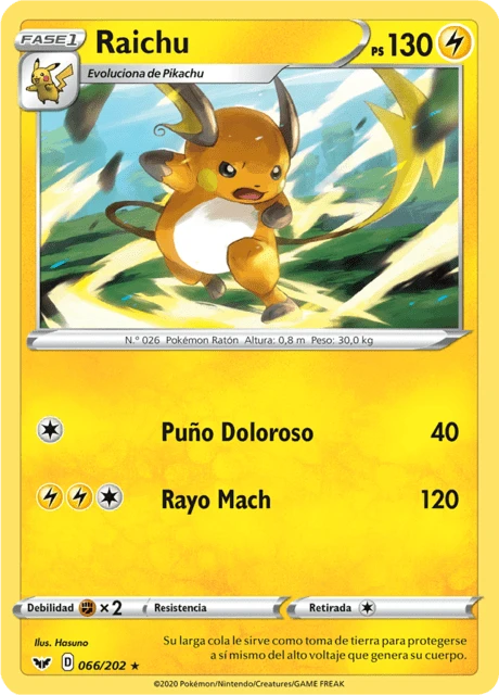 Raichu – Reverse Holo