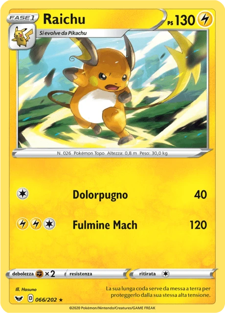Raichu – Reverse Holo