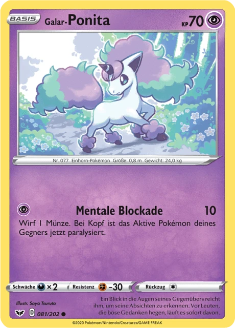 Galar-Ponita – Reverse Holo