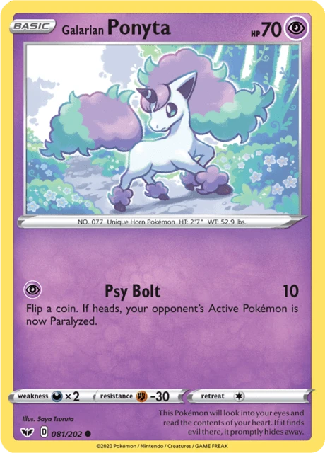 Galarian Ponyta – Reverse Holo