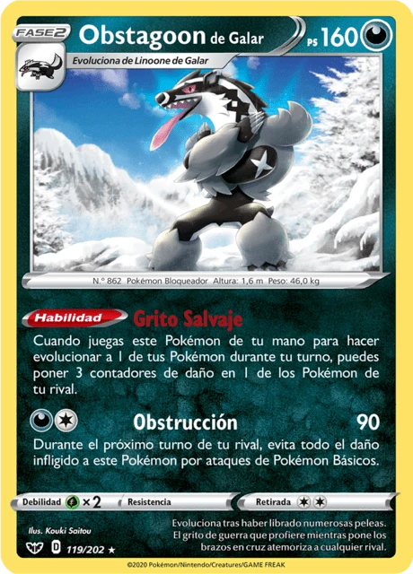 Obstagoon de Galar – Holo