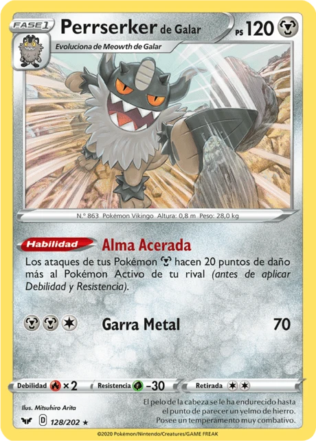 Perrserker de Galar – Reverse Holo