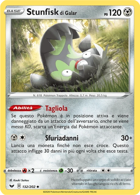 Stunfisk di Galar – Reverse Holo
