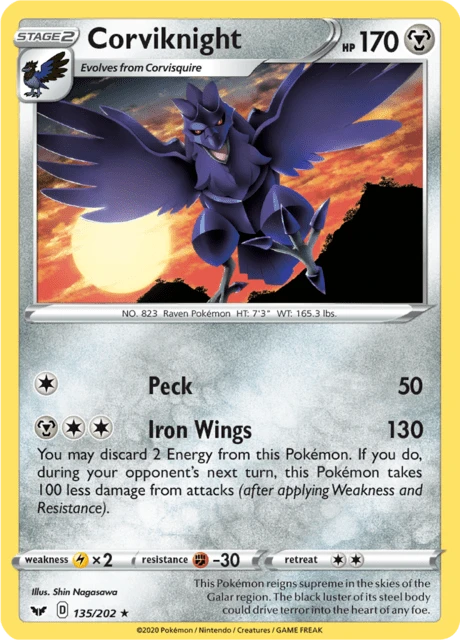 Corviknight – Reverse Holo