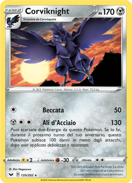 Corviknight – Reverse Holo