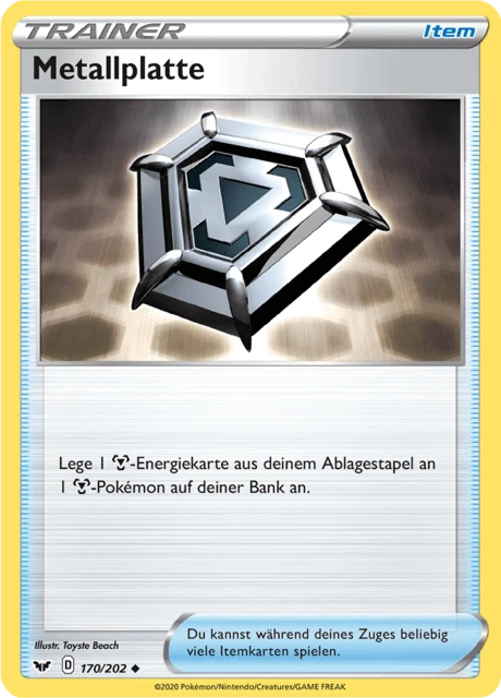 Metallplatte – Reverse Holo