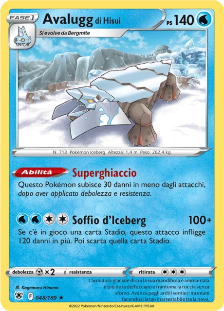 Avalugg di Hisui – Reverse Holo