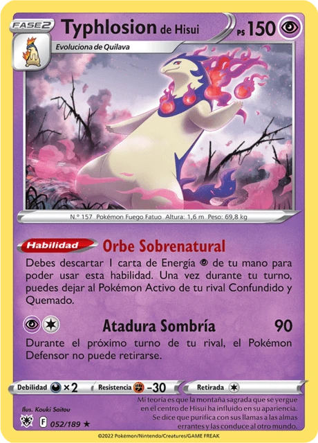 Typhlosion de Hisui – Reverse Holo