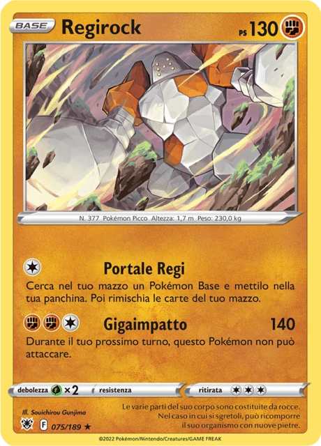 Regirock – Reverse Holo