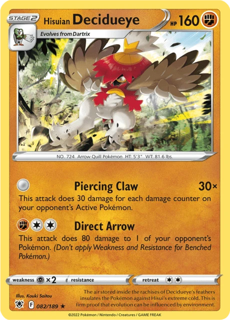 Hisuian Decidueye – Reverse Holo