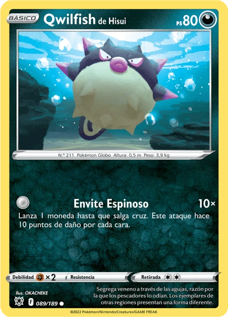 Qwilfish de Hisui – Reverse Holo