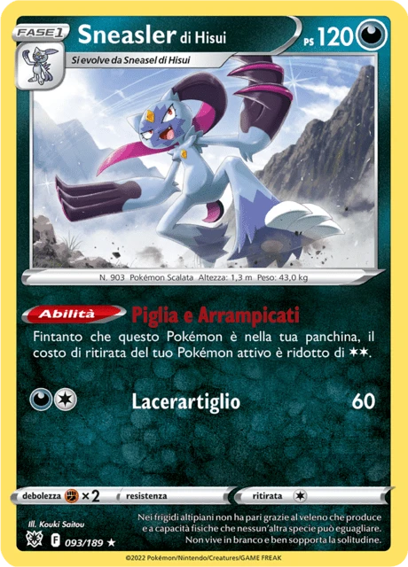 Sneasler di Hisui – Reverse Holo