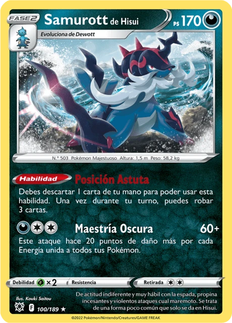 Samurott de Hisui – Reverse Holo