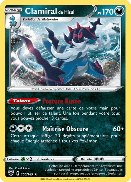 Clamiral de Hisui – Reverse Holo