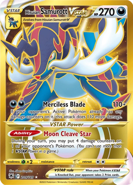 Hisuian Samurott VSTAR – Holo