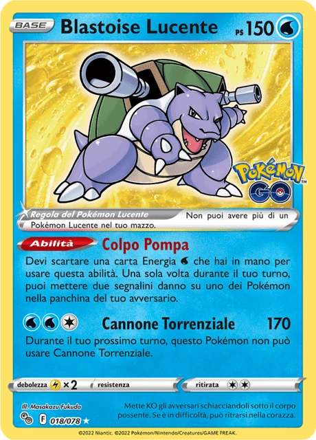 Blastoise Lucente
