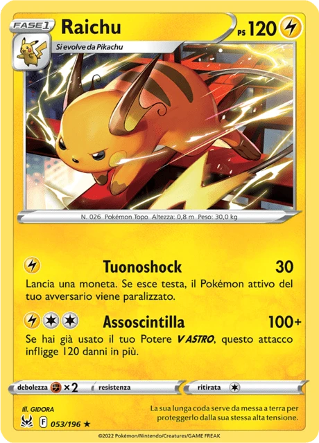 Raichu – Reverse Holo