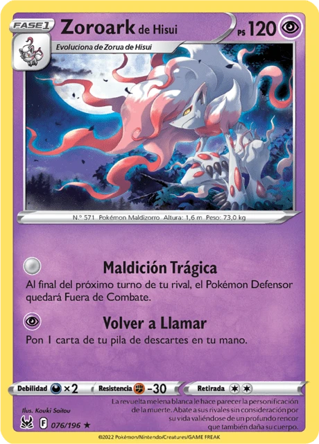 Zoroark de Hisui – Reverse Holo