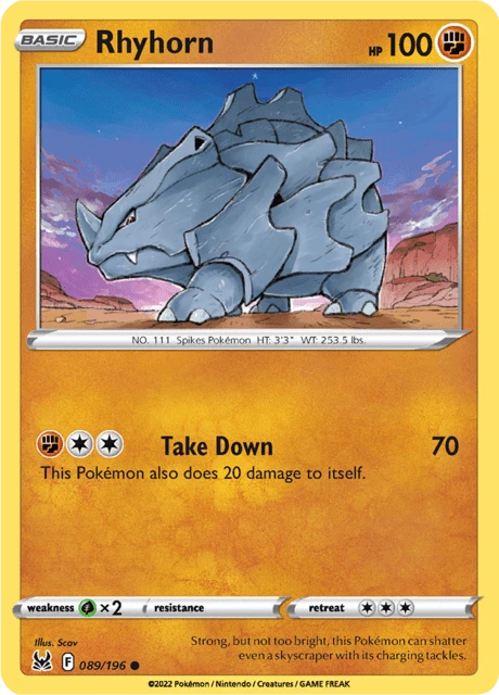 Rhyhorn – Reverse Holo