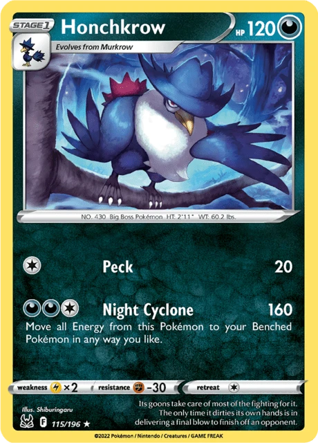 Honchkrow – Reverse Holo