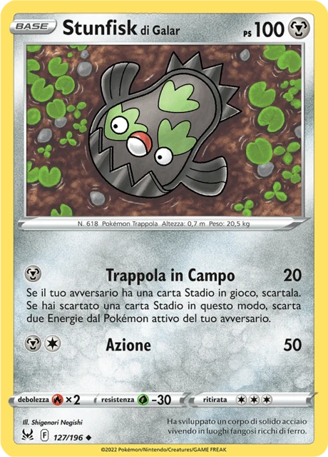 Stunfisk di Galar – Reverse Holo