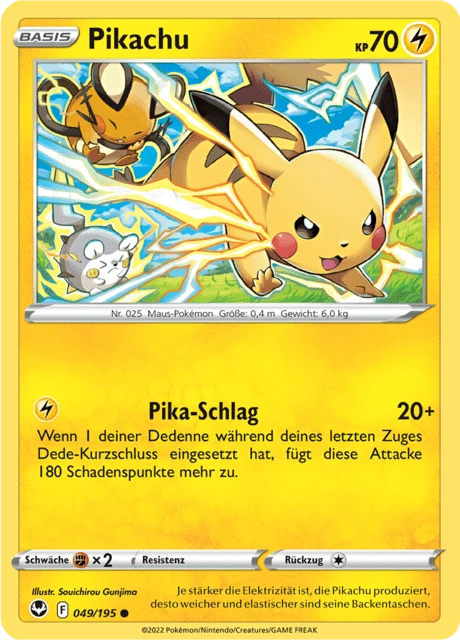 Pikachu – Reverse Holo