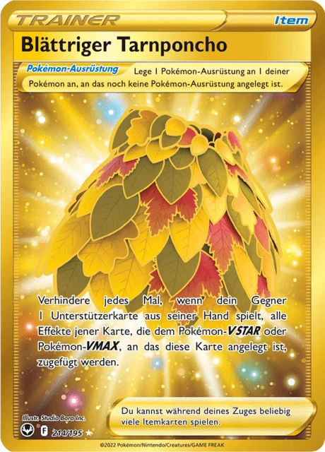Blättriger Tarnponcho – Holo
