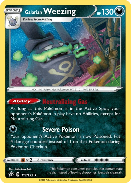 Galarian Weezing – Holo