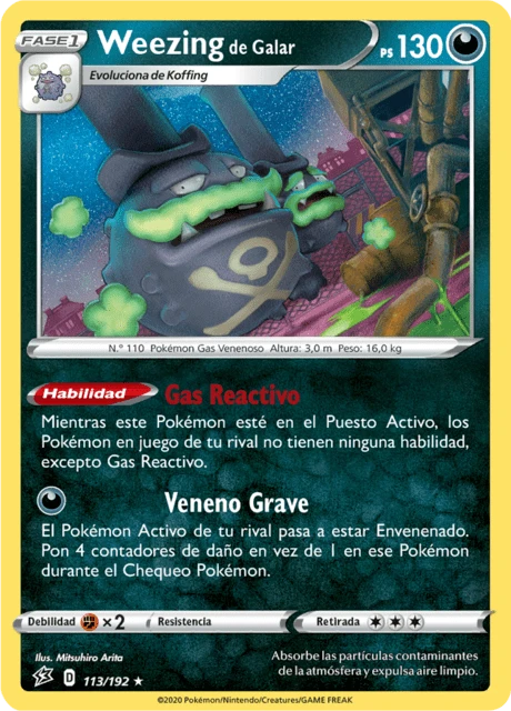 Weezing de Galar – Reverse Holo
