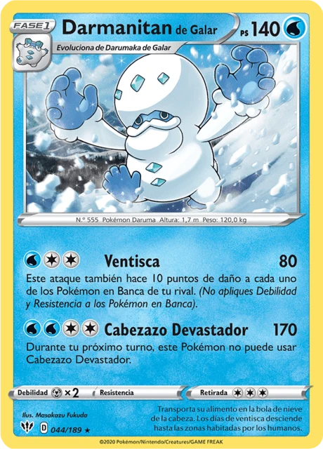 Darmanitan de Galar – Reverse Holo