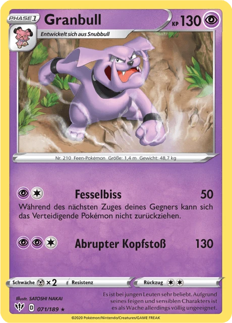 Granbull – Reverse Holo