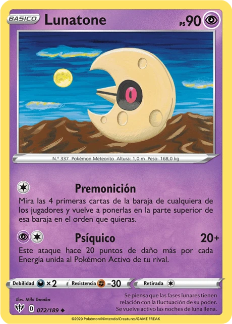 Lunatone – Reverse Holo