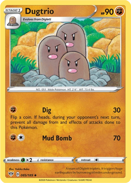 Dugtrio – Reverse Holo