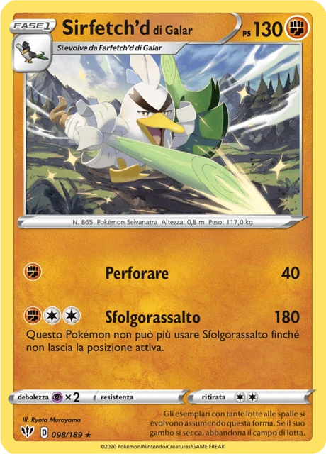 Sirfetch'd di Galar – Reverse Holo