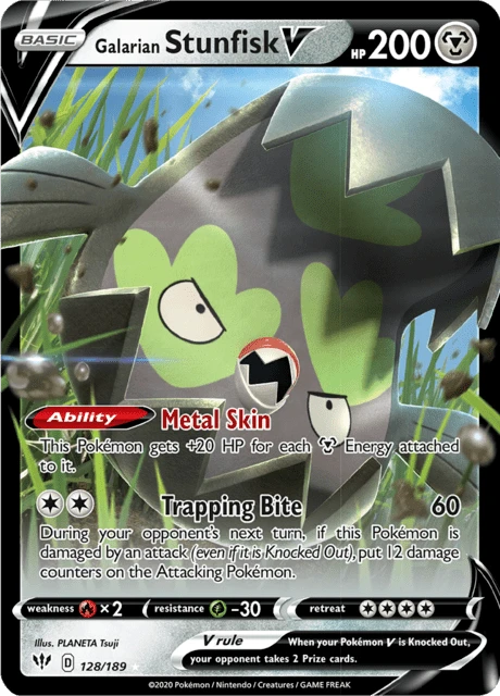 Galarian Stunfisk V – Holo