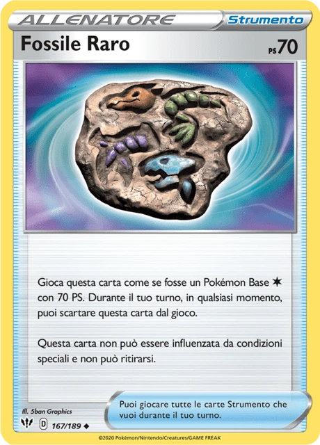 Fossile Raro – Reverse Holo