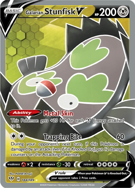 Galarian Stunfisk V – Holo