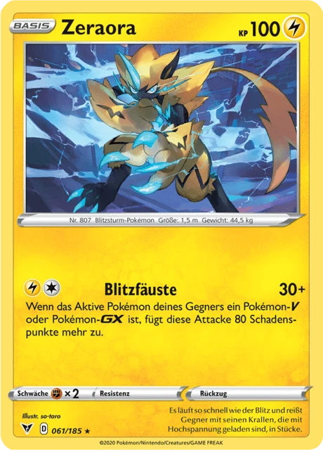 Zeraora – Reverse Holo