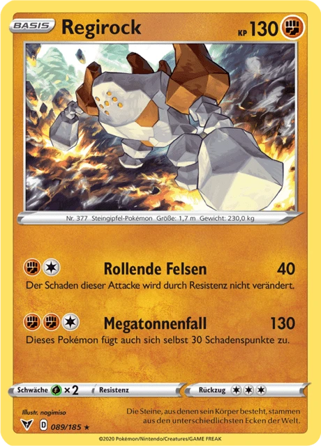 Regirock – Reverse Holo