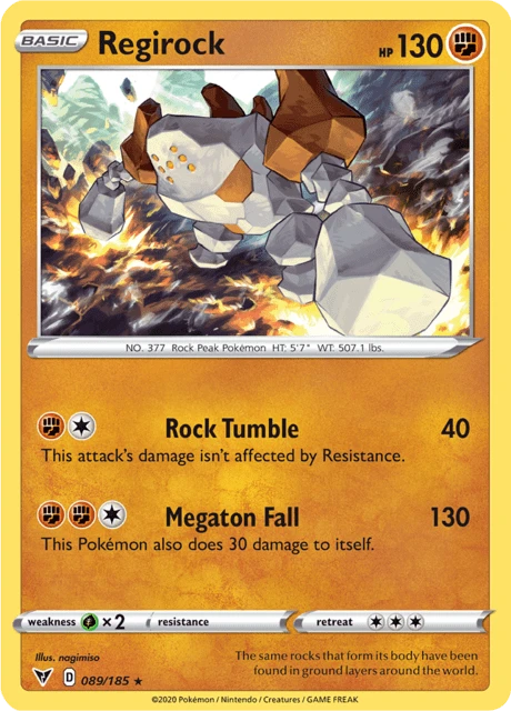 Regirock – Reverse Holo