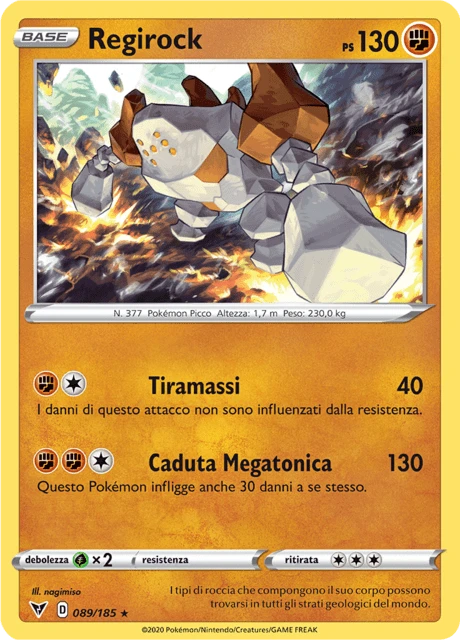 Regirock – Reverse Holo