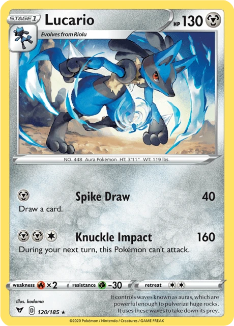 Lucario – Reverse Holo