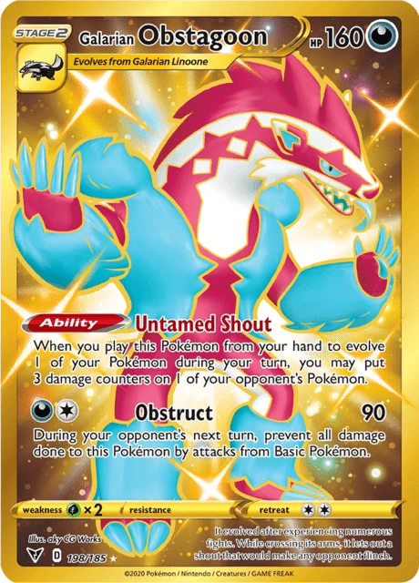 Galarian Obstagoon – Holo