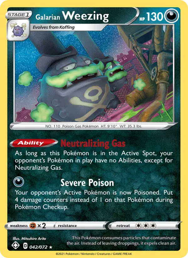 Galarian Weezing – Holo