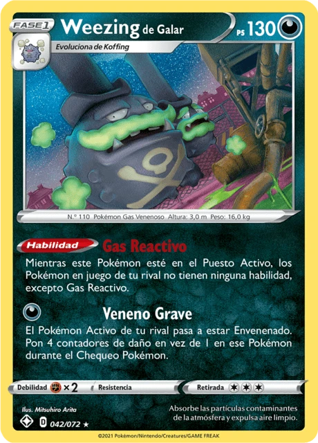 Weezing de Galar – Holo