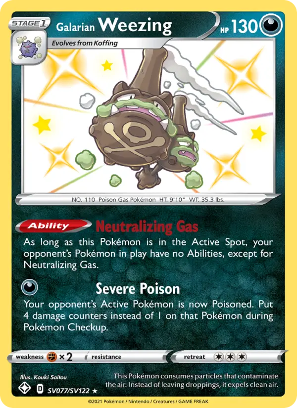 Weezing de Galar – Holo