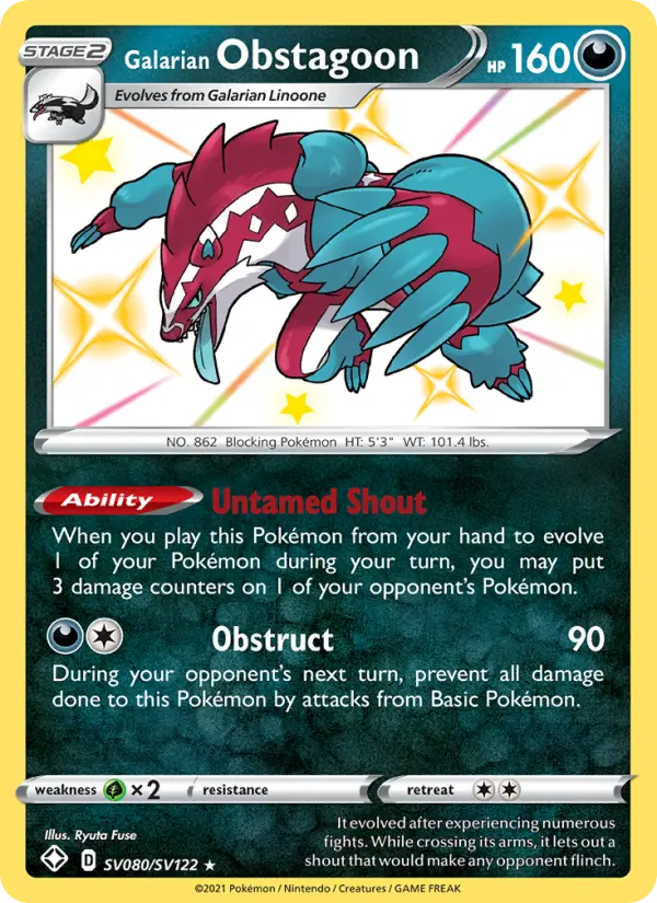 Obstagoon de Galar – Holo